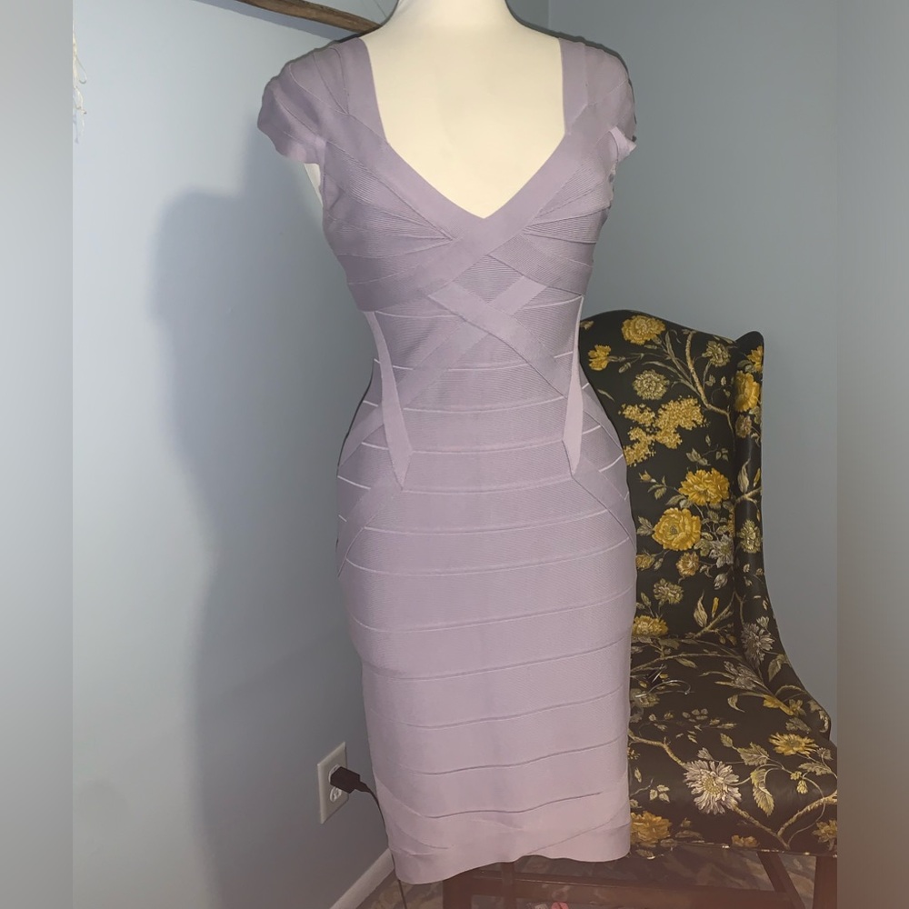 Vintage Herve Leger Bandage dress in Sugar Plum